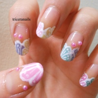 Cherry Blossom French Tip Manicure